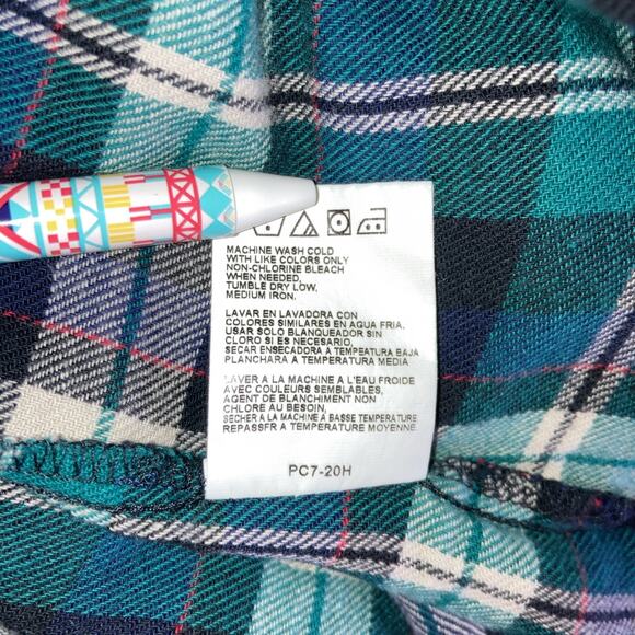 Wrangler Long Sleeve Mens Plaid Flannel Pearl Snap Western Cut L Tall Extra Long - Picture 10 of 10